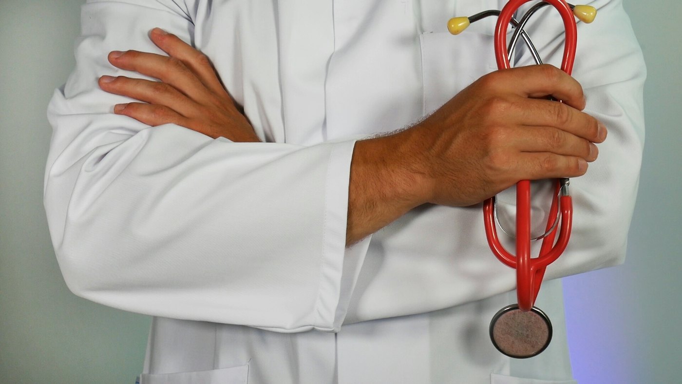 Physician with stethoscope